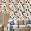 Poppies wallpaper in retro style for living room and bedroom 50x1000