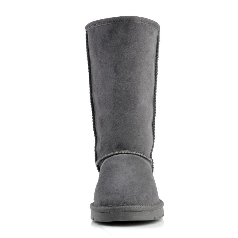 Новая Мода Botas Mujer Натуральная Овечья Кожа Женские Снегоступы 100% Натуральный Мех Зимние Сапоги Водонепроницаемые Женские Длинные Сапоги