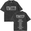 Hot Sale Aitana Album Tour Poster Tshirt Unisex Women HighStreet Pop Fashion Summer New Tees Vintage Washed Cotton Oversized Tops