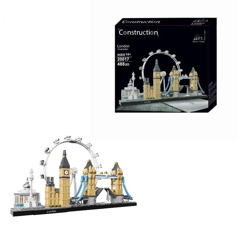 DIY 21044 21034 21052 21047 21028 21051 21039 21035 21043 21033 21032Blocks Kit Bricks Classic City Model Kid Toys For Children