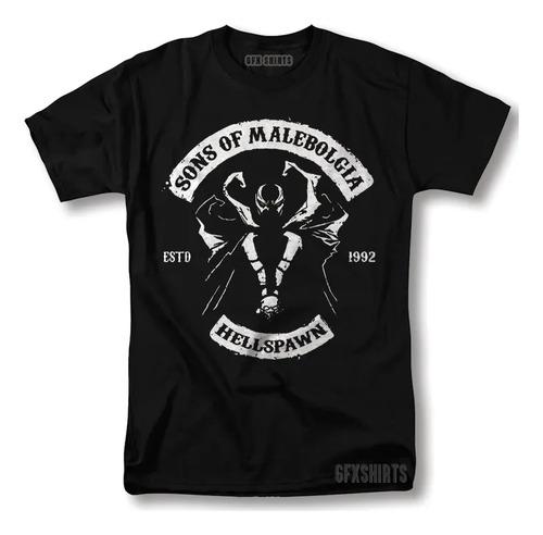 Unisex shirt Cotton Oversize Large Size New Camiseta Vintage Retrô Spawn Sons Of Anarchy Mashup