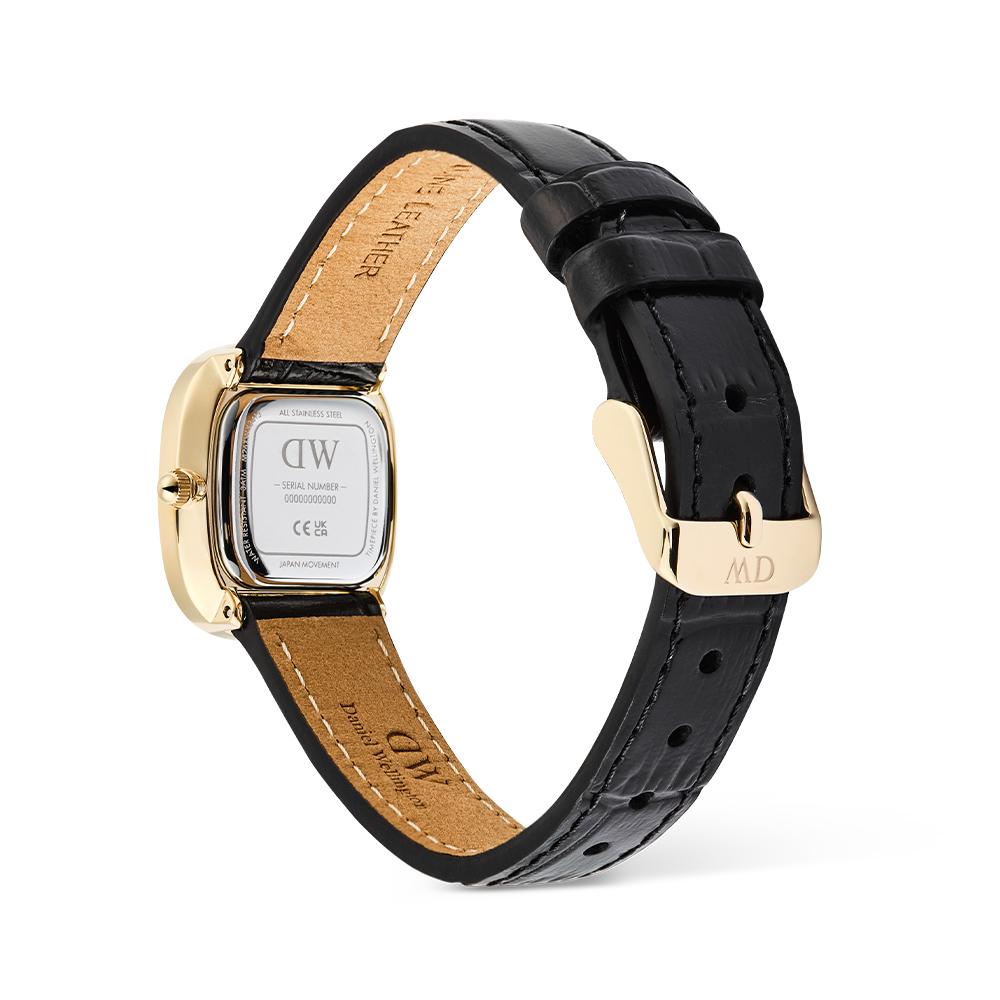 Danielwellingteon Margot Reading Gold Square Daily Fashion Watch Women'S Leather Watch