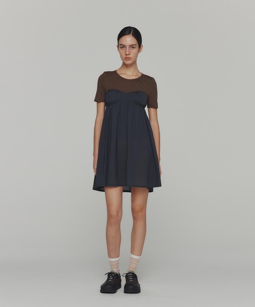 Amomento Corset Mini Dress_Charcoal