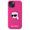 Karl Lagerfeld Klhmp15Sskhpplf Iphone 15 6.1 Fuksja/Fuschia Hardcase Silicone Karl Head Print Magsafe
