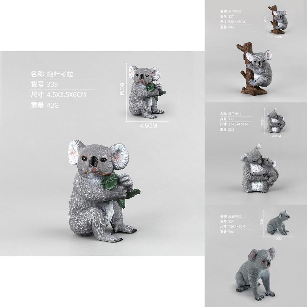 Реалистичная модель животного Коала ПВХ Коллекционная для любителей дикой природы и декора природы