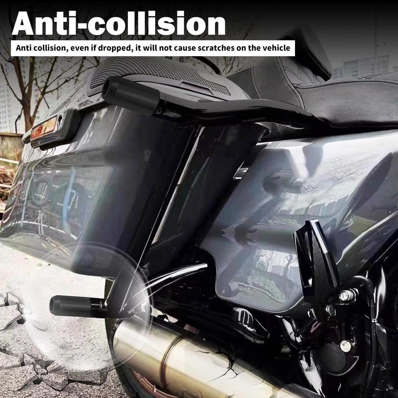 Motorcycle Rear Saddlebag Guard Rails Crash Bar Rail Bracket Kit For Harley Touring Street Electra Glide Road King FLTRX 2014-Up