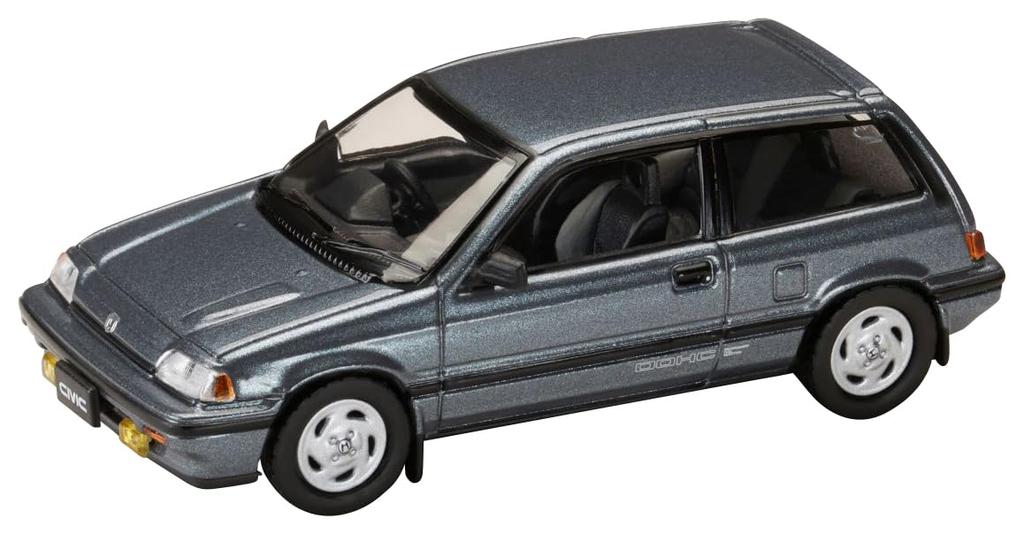 Hobby Japan HJ64 1/64 Scale Honda Civic (Automatic Transmission) Late Version with Genuine Optional Parts, Blue, Finished Model, HJ643029BL
