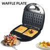 Вафельница 6 в 1, двухсторонний нагрев, электрическая вафельница, 750 Вт, со съемными антипригарными пластинами
