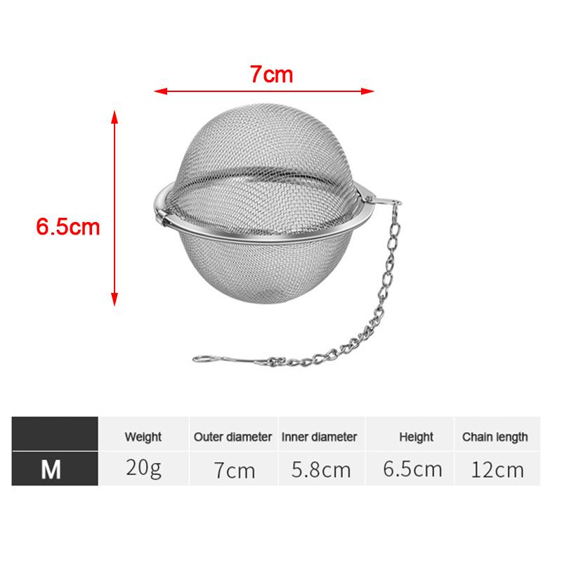 Сфера для заварки чая из нержавеющей стали, фиксирующий фильтр для чайных шариков для специй, инструмент для фильтра Meshtea