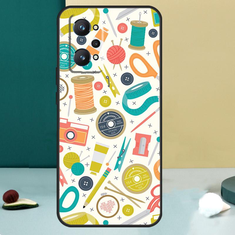 Ножницы для шитья для Realme 11 10 12 13 14 Pro Plus GT 7 6 5 Pro GT 6T C67 C61 C53 C51 C21Y C25S C75 C55 Чехол