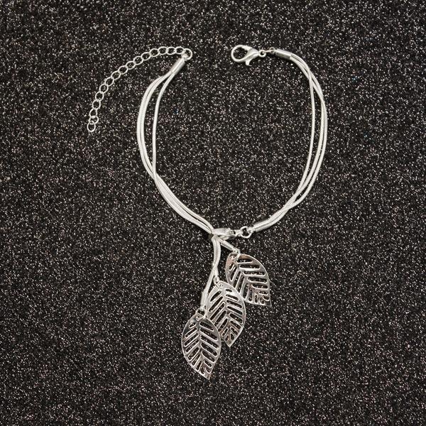 Модные женские ювелирные изделия, браслет из проволочной сетки, браслет с полыми листьями, свадебные подарки на помолвку ZH