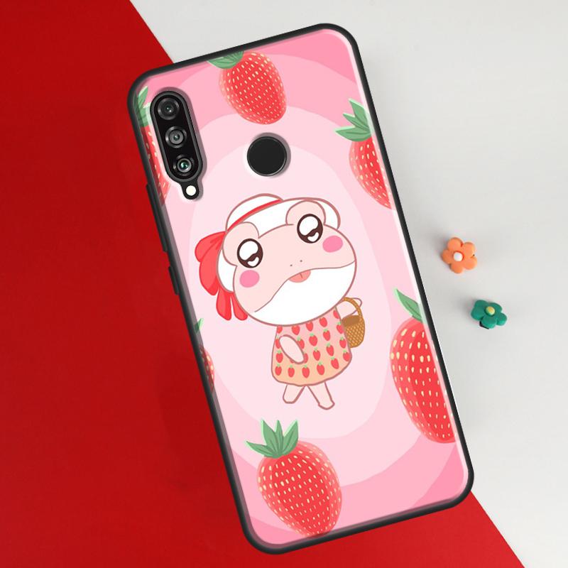 Чехол Cottagecore Fruit Strawberry Frog для Huawei P50 Pro P20 P30 P40 Lite P Smart 2019 Nova 9 5T, чехол для Honor 50 8X 9X