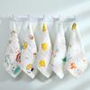 25*25cm Cotton Muslin Squares Baby Washcloths 6-Layer Gauze Drooling Bibs Multipurpose Gentle Wipes