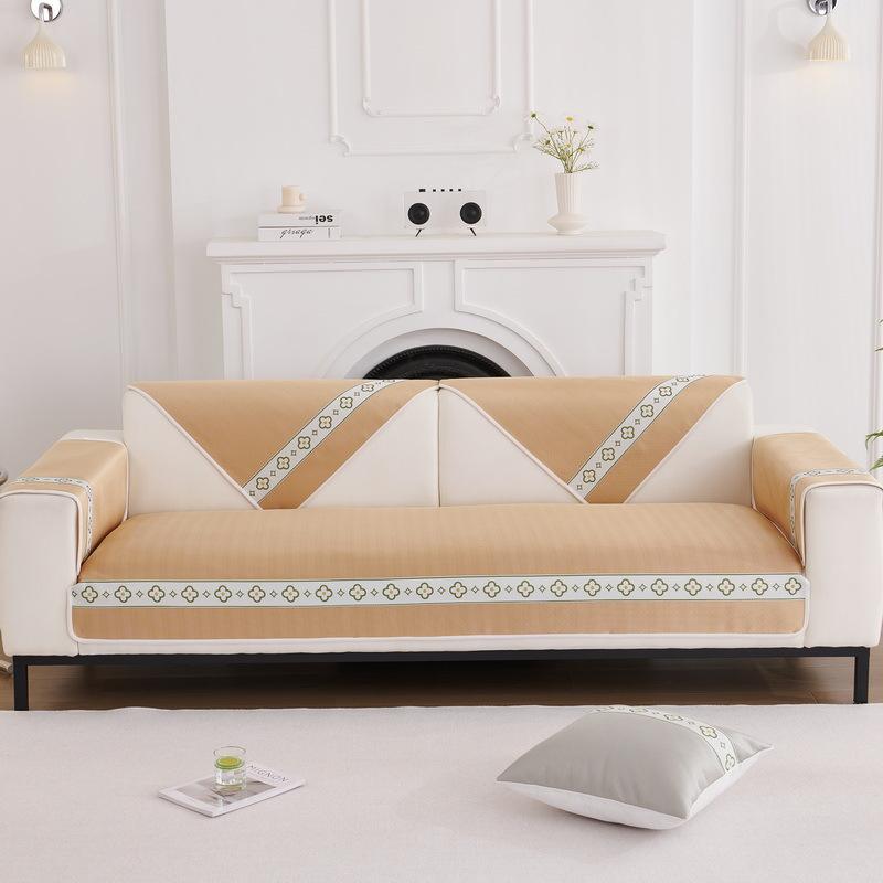 High-End Sofa Cushion Summer Ice Silk Mat Seat Cushion Fashionable And Simple Modern Cover Cloth Towel New Chinese Summer Model