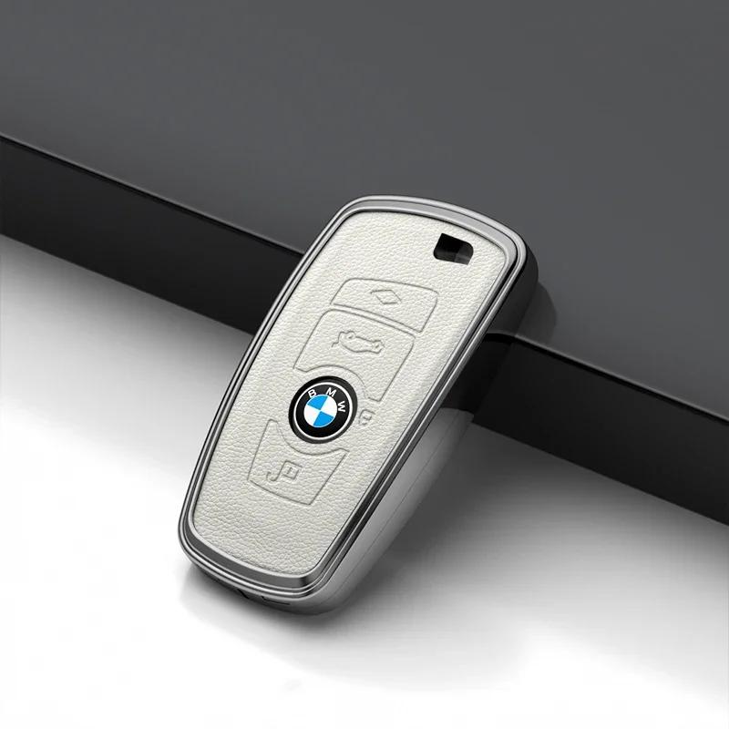 Car Key Case for BMW 216i F46 X1 X2 X3 X5 X6 GT 2 5 6 7 Series 3 4 Buttons Smart Keyless Remote Control Fobs Protector Cover UG6