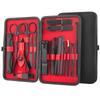 7 / 15 / 20 Set Nail Knife Set Black Nail Knife With Red Lined Packaging Box Stainless Steel Nail Knife Trim Beauty Set