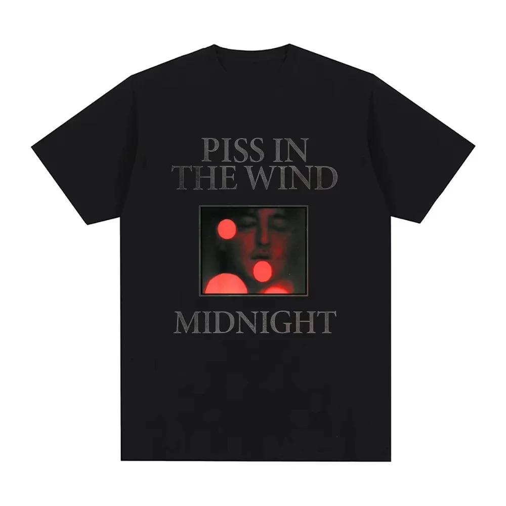 Футболка Альбом Piss in The Wind-MIDNIGHT Tee Хлопок Высокое Качество Харадзюку Футболка Летняя Удобная Рубашка