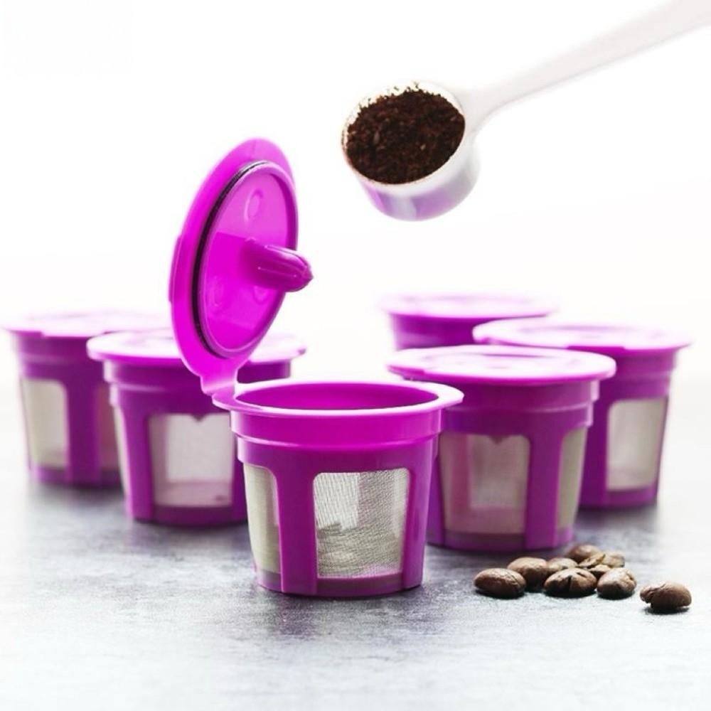 4pcs Universal Fit Coffee Filter Reusable Espresso Strainer Basket K-Cup Coffee Maker Accessories