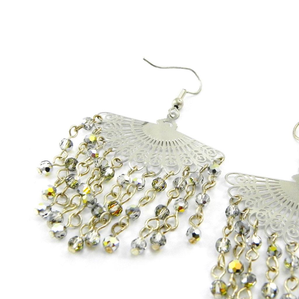 Les Trésors De Lily [E0104] - Дизайнерские серьги «Шехерезада» серые