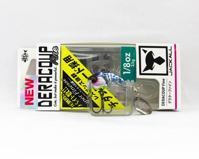 Jackall Deracoup Fine 1/8 унции Воблер-спиннер с хвостовым лепестком Devils Clear (4921)