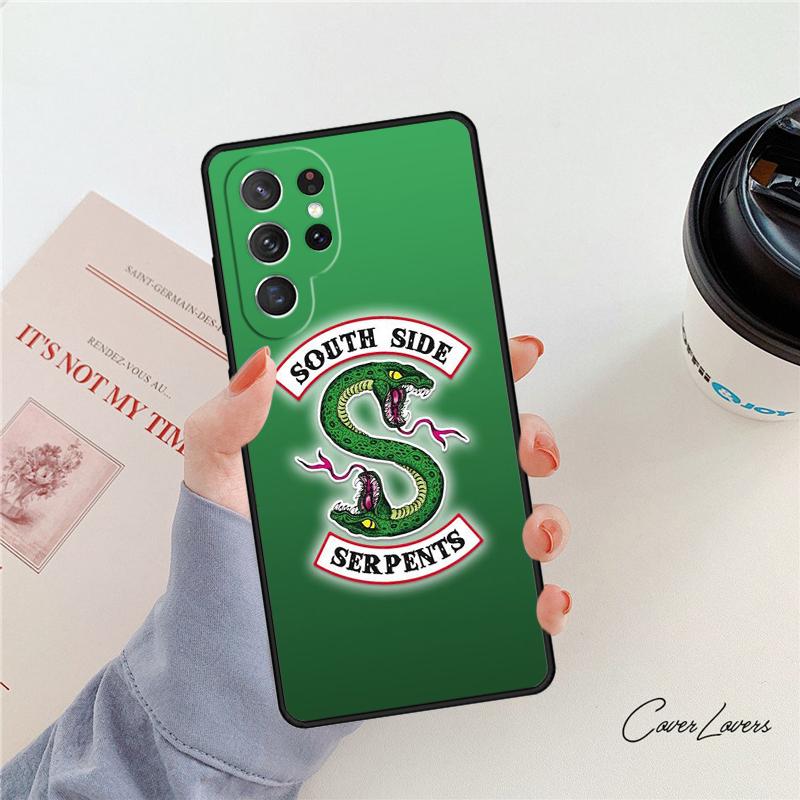 Чехол для телефона Riverdale South Side Serpents Для Samsung Galaxy S24 S25 S23 S22 Ultra Note 10 20 Plus S20 S21 FE Чехол