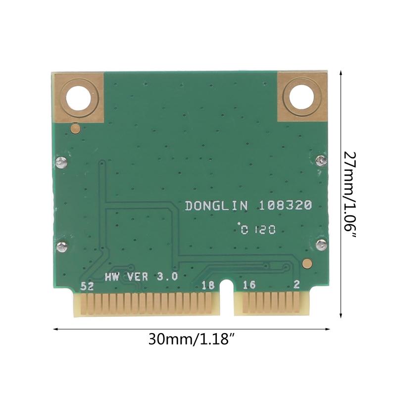 Беспроводная карта QCA6174 Atheros 802.11ac Band 2.4/5GHz 1200Mbps PCI-E WiFi карта Bluetooth-совместимая4.1