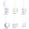Ramadan Gold Silver Star Moon Lantern Hanging Streamer Garland Eid Mubarak Home Decoration 2025 Muslim Islamic Party Supplies