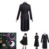 Wednesday Addams School Uniform Dress Polyester Cosplay Costume For Girls