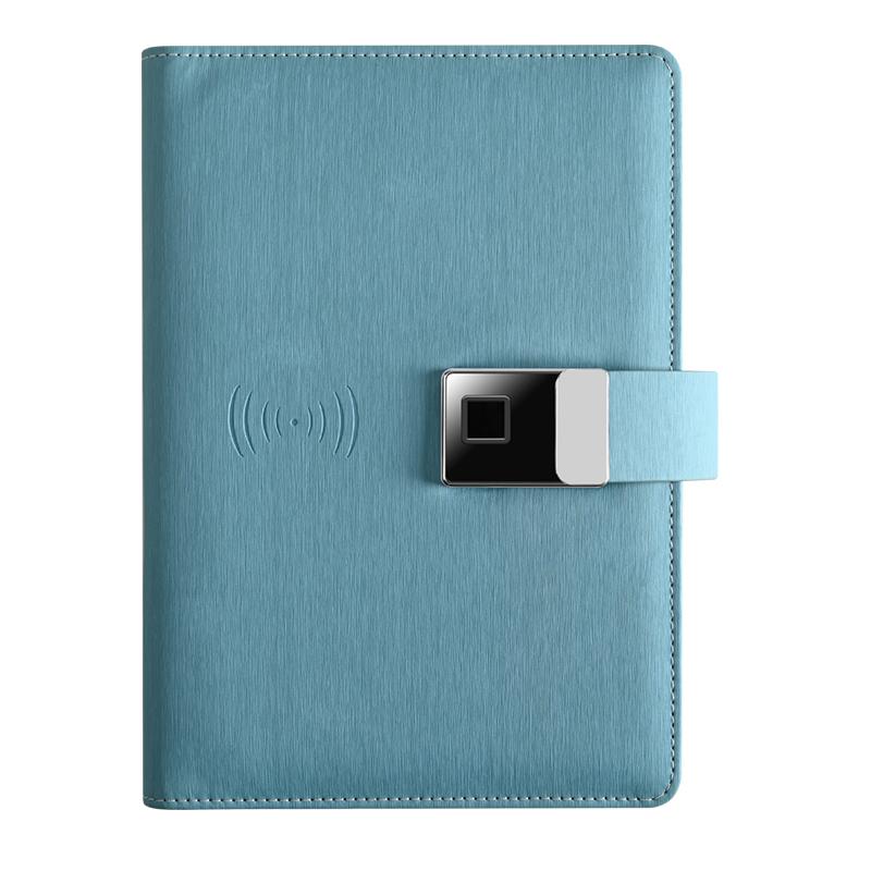 Custom Logo A5 Diary Charging Notebook with 10000mAh Powerbank 16gGB Supports Wireless 2024 Agenda with Ballpoint Pen