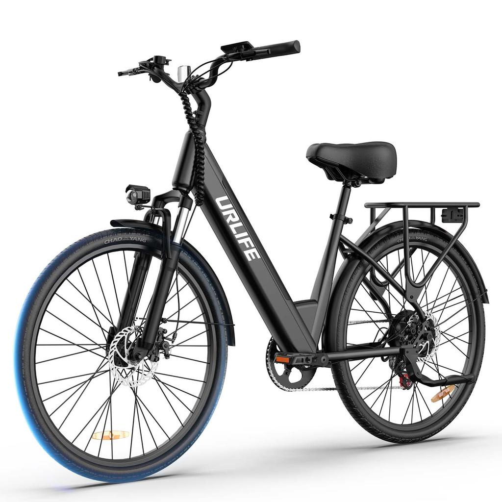 URLIFE E26 Ebike All Terrain Electric Bike With Seat 36V13Ah Battery 250W Motor Urban Commuting Eiectric Bicycle 26 Inch Off-Road Tire E-Mountain Bike