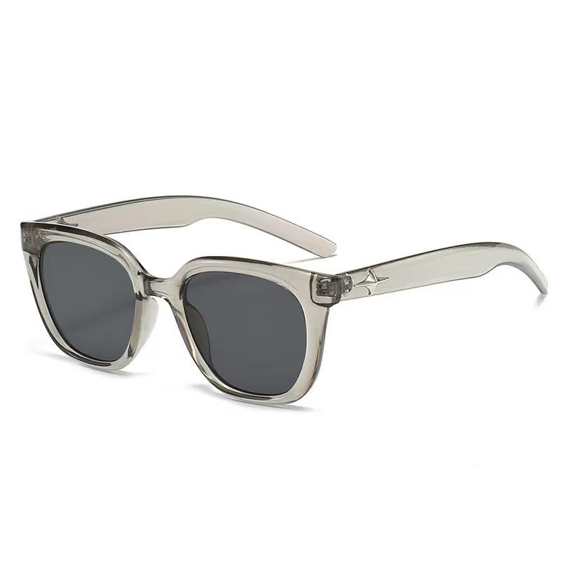 Star black cross star meteor sunglasses small frame cat eye sunglasses women's advanced sense UV protection sunglasses