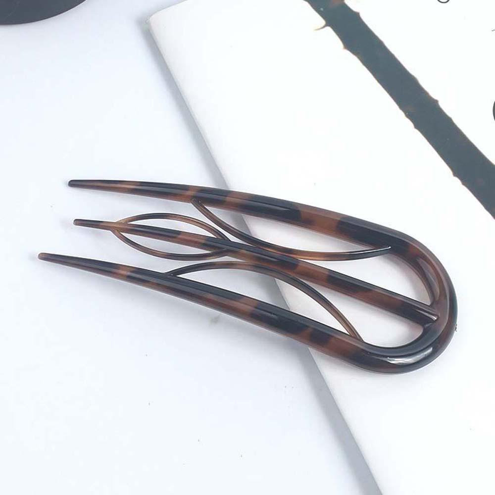 Геометрическая смола вилка для волос инструменты для прически китайский стиль ленивая заколка аксессуары для волос ретро лист U-образная палочка для волос фестиваль