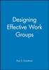 Книга Designing Effective Work Groups