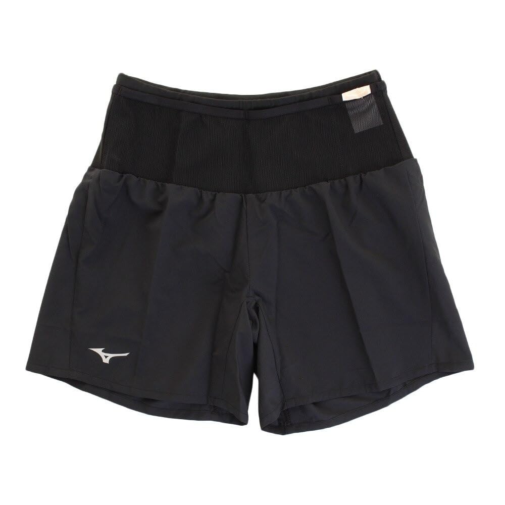 Mizuno Мужские беговые брюки с множеством карманов J2MB8510, Черный x Черный, Размер S (Японский размер маленький)