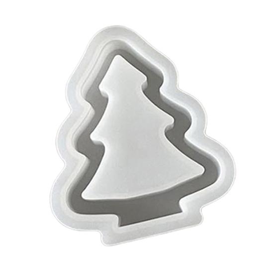 1/3 шт. Силиконовая форма для рождественской елки, сделай сам, ручная работа, полая форма для рождественского украшения, форма для поделок, форма для литья гипса, цемента, эпоксидной смолы