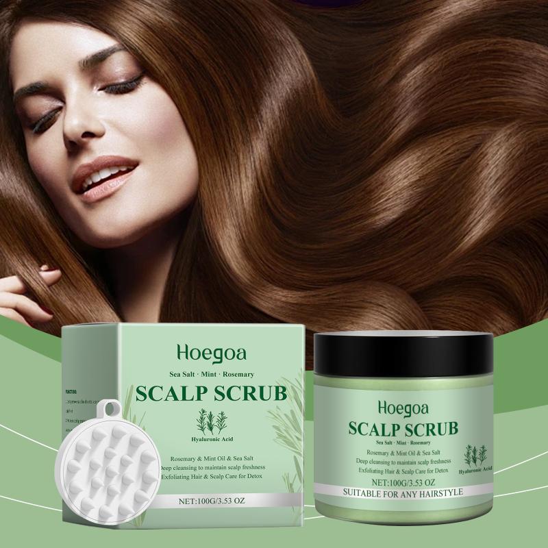 Deep Clean Scalp Scrub Rosemary Infused Silicone Massager Oil Control Exfoliating Dandruff Itchy Skin Relief  for Home Hair Care