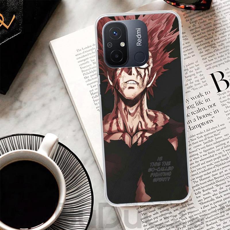 Чехол-обложка One P-Punch-Man Garou для Xiaomi Redmi 14C 13 13C 12 12C 10 10C 9 9C 9T 9A Чехол для телефона 10A 8A 8 7A 7 6A 6 Pro K70 K60 K40 1