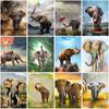 DIY Elephant 5D Diamond Painting Full Round Drill Rhinestone Animal Diamond Embroidery Cross Stitch Mosaic Kits Wall Art Decor