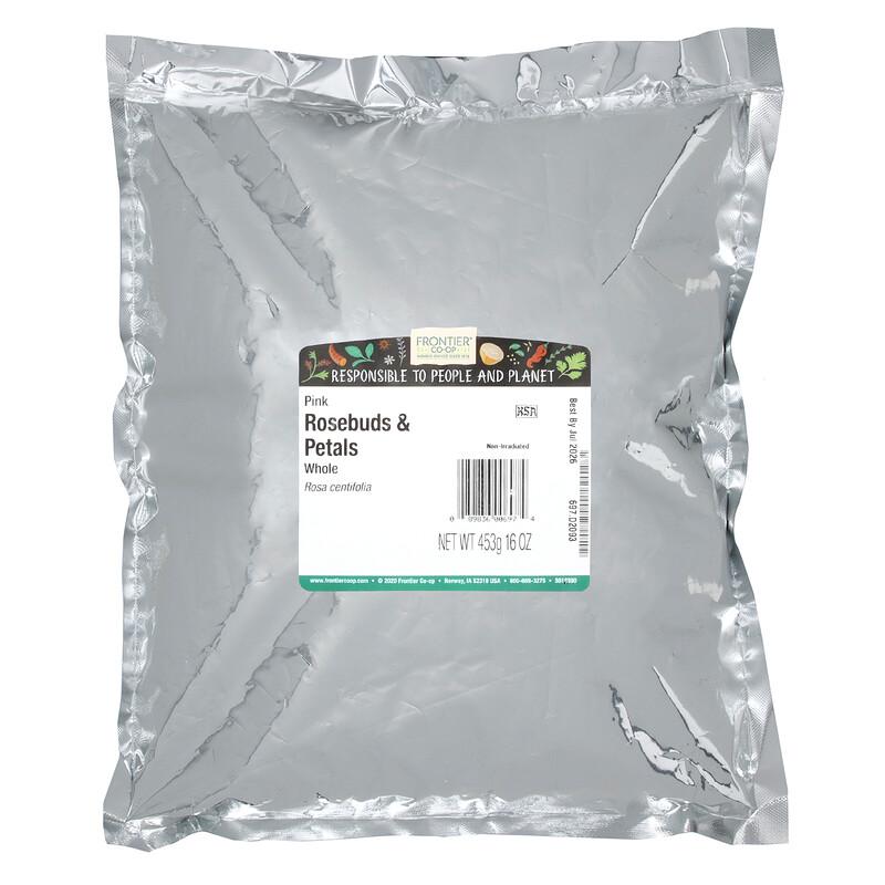 Whole Pink Rosebuds & Petals, 16 oz (453 g)