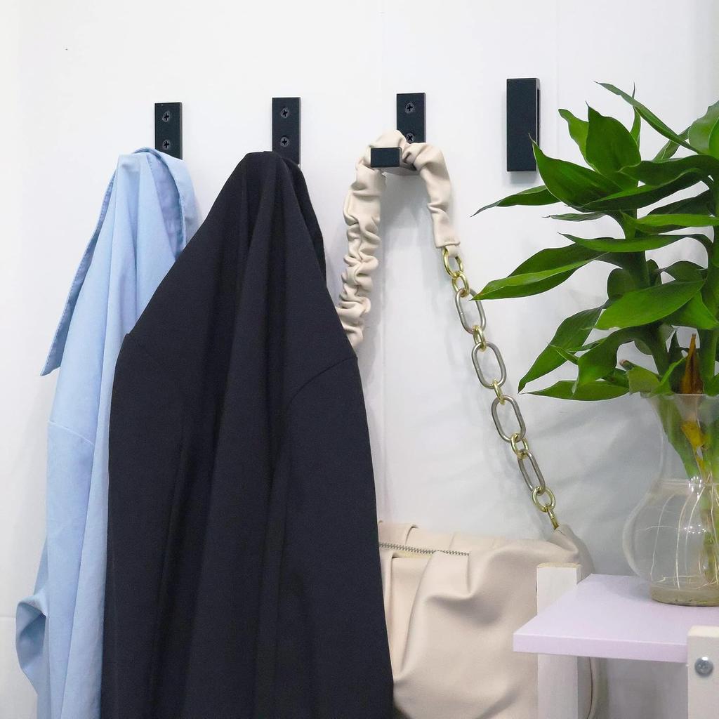 OHIYO Folding Wall Hook 2PCS Folding Coat Hooks for Hanging Heavy Duty Coat & Bag & Backpack & Hat & Headphone Foldable Coat Hooks Wall Mounted Saves