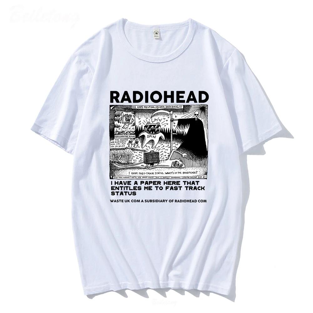 Radiohead T Shirt WOMEN Vintage Classic Tees North America Tour Rock WOMEN Camisetas Hombre Hip Hop WOMEN Tops