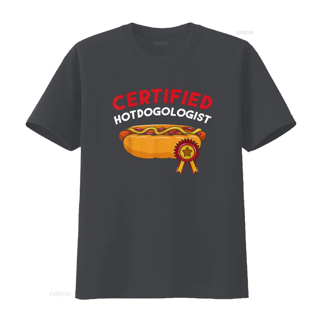 Certified Hotdogologist Hot Dog Hotdogs Sausage Frank Wiener T Shirt vintage Washed Soft Comfortable graphic