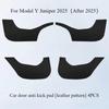 Car Door Anti Kick Pad for Tesla Model Y Juniper 2025 Door Panel Protective Pad Seat Side Kick Mat Anti Stepping Pad Accessories