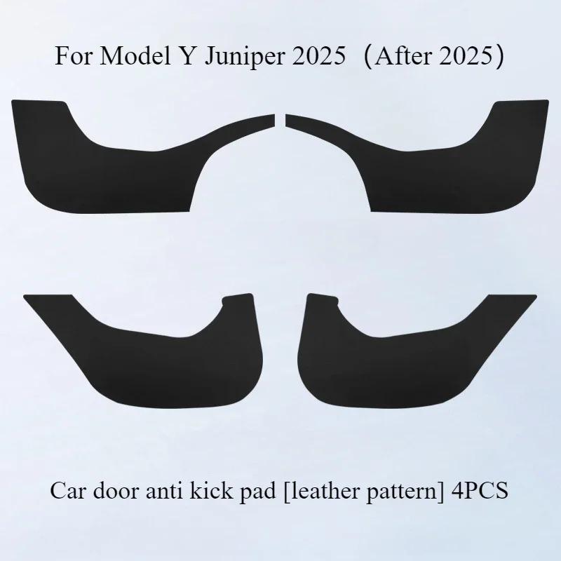 Car Door Anti Kick Pad for Tesla Model Y Juniper 2025 Door Panel Protective Pad Seat Side Kick Mat Anti Stepping Pad Accessories