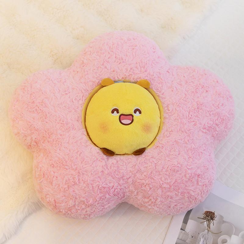 Cute Cartoon Flower Plush Toy Cushion Pillow For Giftgiving And Home Comfort