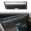 2pcs Carbon Fiber Interior Central Cover Decor Trim For BMW 3 Series E46 98-05