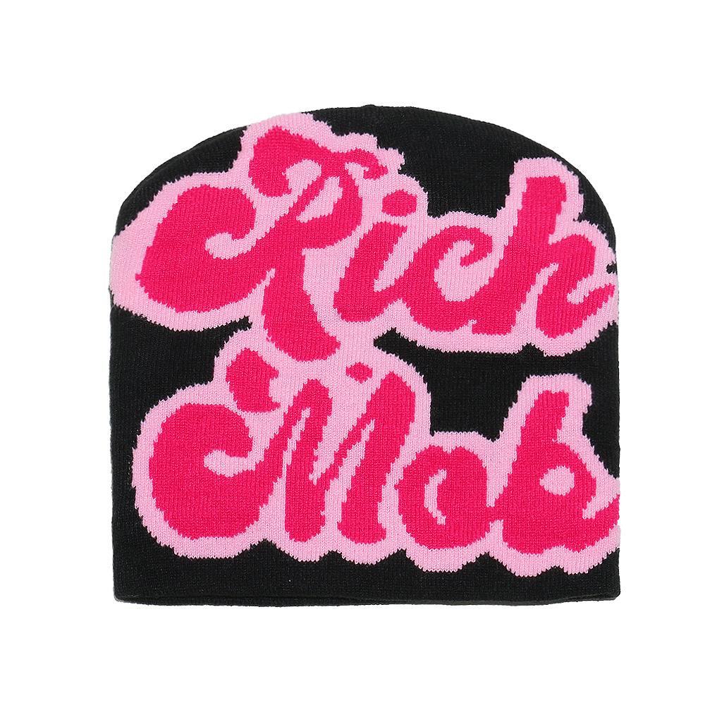 Temu осень-зима новая вязаная шапка-пуловер многоцветная с надписью теплая шапка мужская и женская шерстяная вязаная шапка