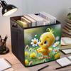 Маленький Желтый Цыпленок и Цветок 5D Алмазная Живопись Корзина для Хранения Полная Круглая Мозаика Алмазная Вышивка Наборы для Вышивки Крестом Декор для Дома Декор для Дома