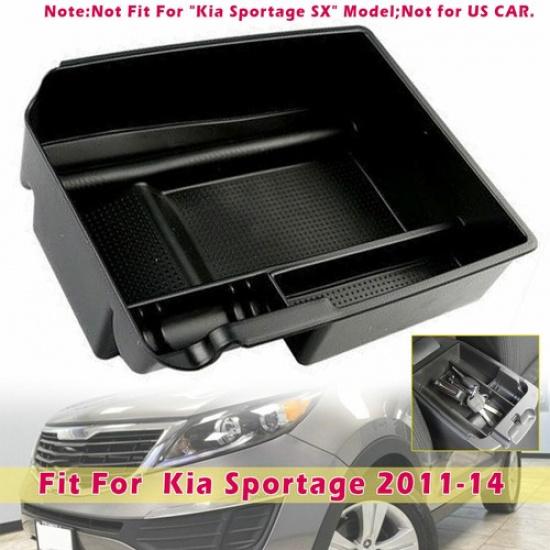 Для 11-14 Kia Sportage Консоль Подлокотник Вторичный Органайзер для Хранения Лоток Контейнер