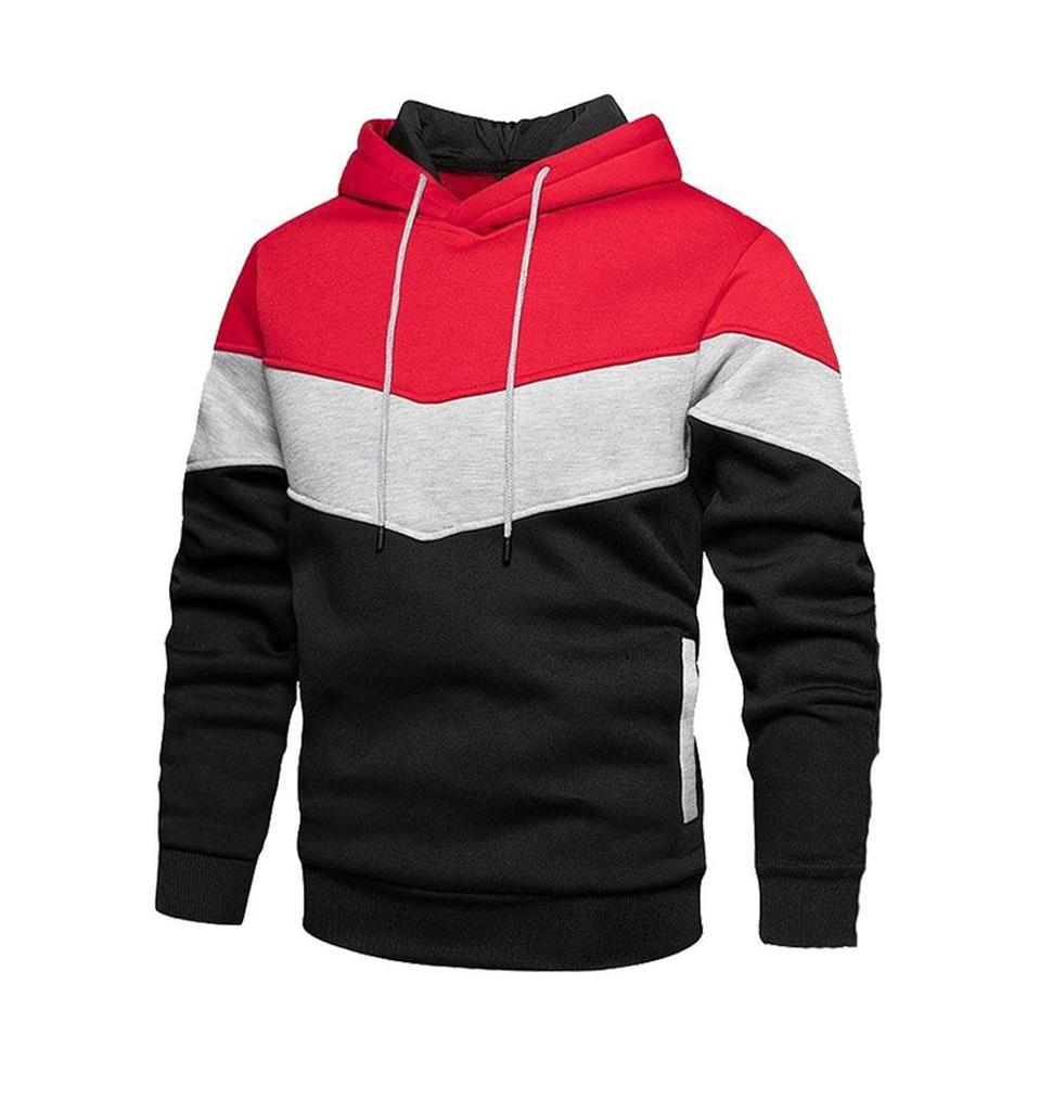 Men's Long-Sleeve Hooded Sweatshirt - Warm, Loose Casual Jacket for Autumn/Winter